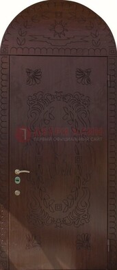 Железная арочная дверь с рисунком ДА-1 для аптеки в Солнечногорске
