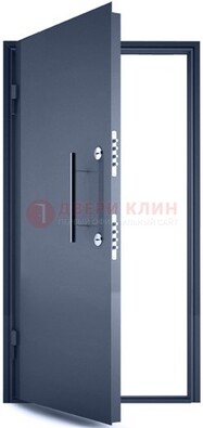 Черная металлическая бронированная дверь ДБ-1 в Солнечногорске