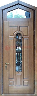 Железная дверь Винорит с фрамугой для частного дома ДФГ-34 в Солнечногорске