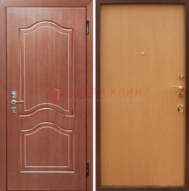 Входная дверь отделанная МДФ и ламинатом внутри ДМ-159 в Солнечногорске