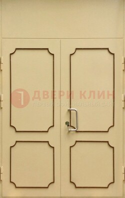Светлая двухстворчатая дверь для загородного дома с МДФ ДМ-534 в Солнечногорске
