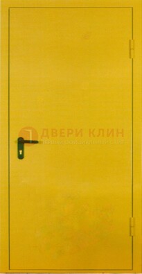 Желтая железная дверь с нитроэмалью ДН-5 в Петрозаводске