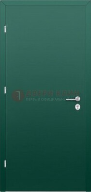 Зеленая стальная дверь с нитроэмалью ДН-6 в Солнечногорске