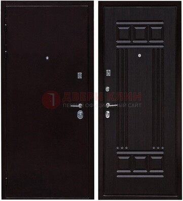 Темная стальная дверь с порошковым напылением ДП-140 в Солнечногорске