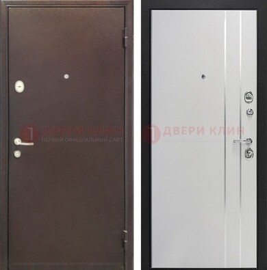 Входная дверь с порошковым покрытием с МДФ с молдингами ДП-232 в Солнечногорске