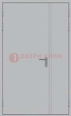Белая противопожарная двупольная дверь ДПМ-02/30 в Солнечногорске
