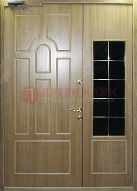 Входная дверь Дверь со вставками из черного стекла ДПР-42 в Солнечногорске