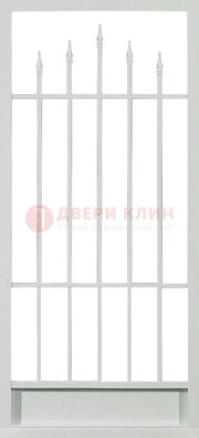 Светлая стальная решетчатая дверь с пиками ДР-21 в Солнечногорске