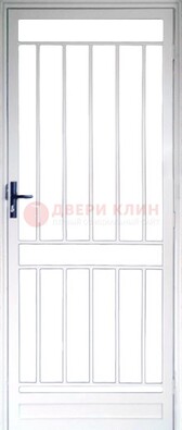 Железная решетчатая дверь белая ДР-32 в Солнечногорске