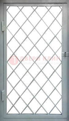 Серая стальная решетчатая дверь ДР-3 в Солнечногорске