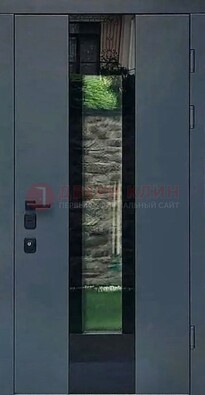Современная дверь со стеклом для коттеджа ДС-40 в Солнечногорске