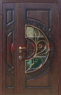 Полуторная железная дверь Винорит в классическом стиле ДСК-272 в Солнечногорске