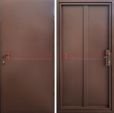 Техническая дверь с порошковым покрытием медный антик с двух сторон ДП-253 в Солнечногорске