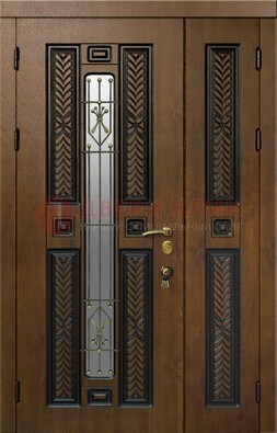 Полуторная входная дверь с виноритом ДВТ-169 в Солнечногорске