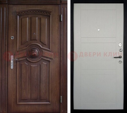 Темная входная дверь с виноритом ДВТ-216 в Солнечногорске
