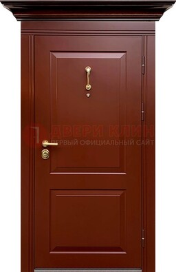 Красная железная дверь винорит для частного дома ДВТ-251 в Солнечногорске