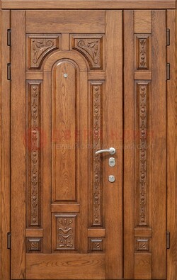Полуторная железная дверь винорит для дома ДВТ-252 в Солнечногорске