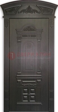 Черная стальная дверь с виноритом ДВТ-31 в Солнечногорске