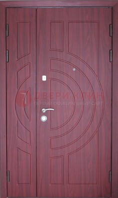 Красная железная дверь с виноритом ДВТ-3 в Солнечногорске