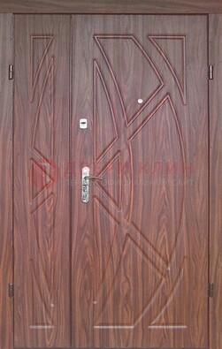 Железная тамбурная полуторная дверь с МДФ ПЛ-7 в Солнечногорске